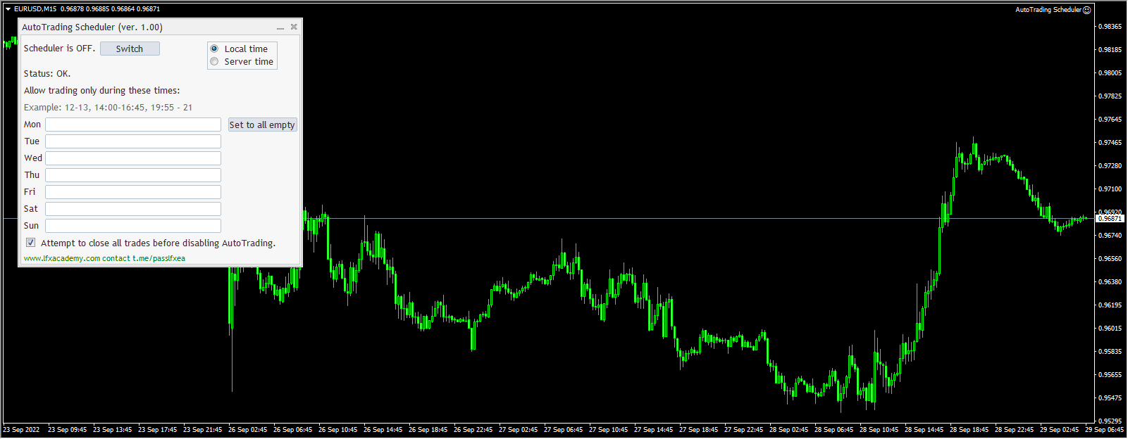 AutoTrading Scheduler