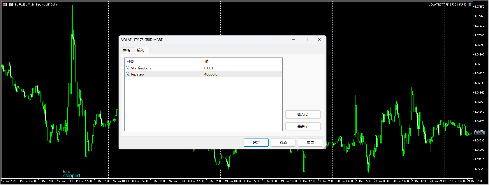 VOLATILITY 75 GRID MARTI