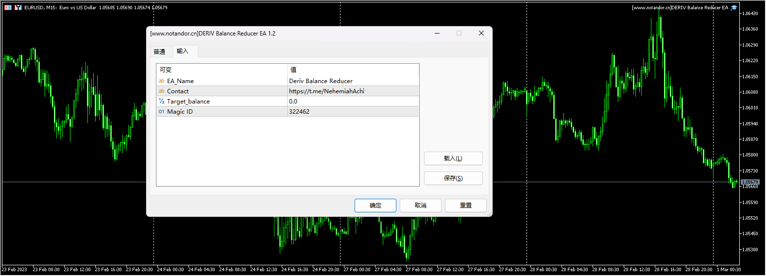 DERIV Balance Reducer EA