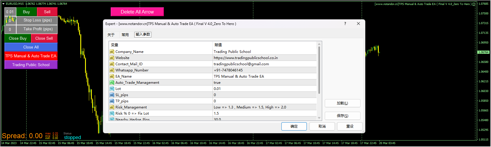 TPS Manual & Auto Trade EA ( Final V 4.0_Zero To Hero )