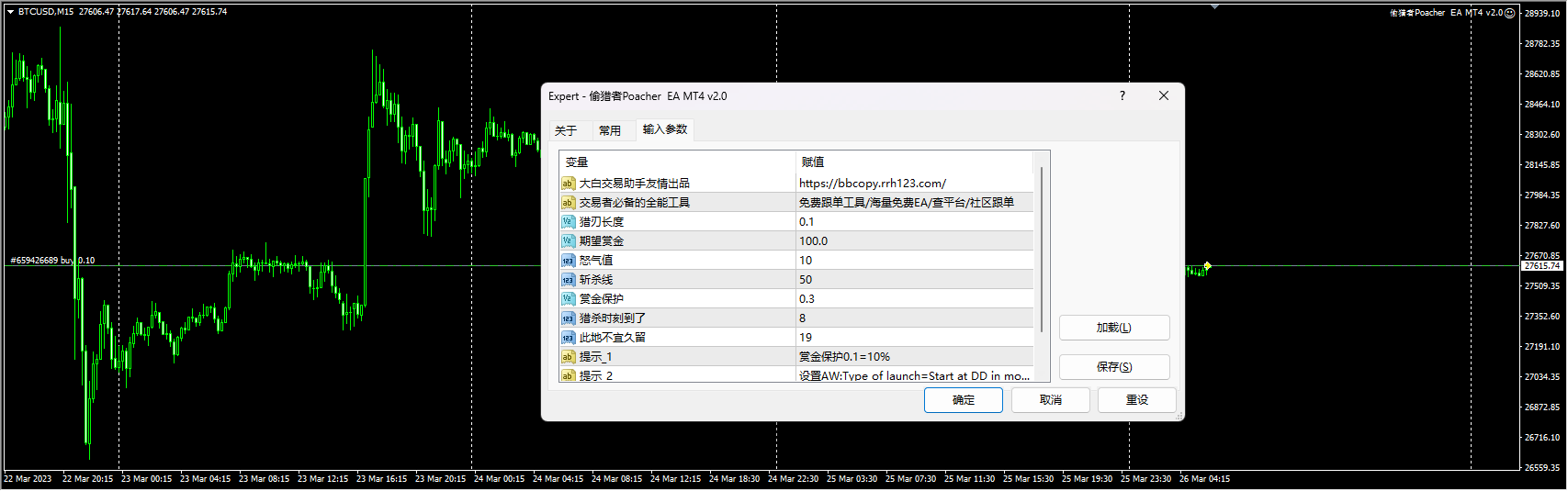 偷猎者Poacher EA MT4 v2.0
