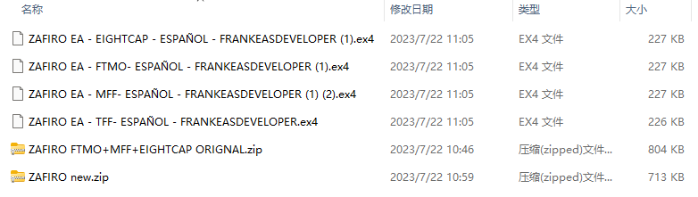 ZAFIRO FTMO+MFF+EIGHTCAP ORIGNAL