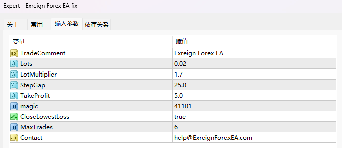 Exreign Forex EA fix