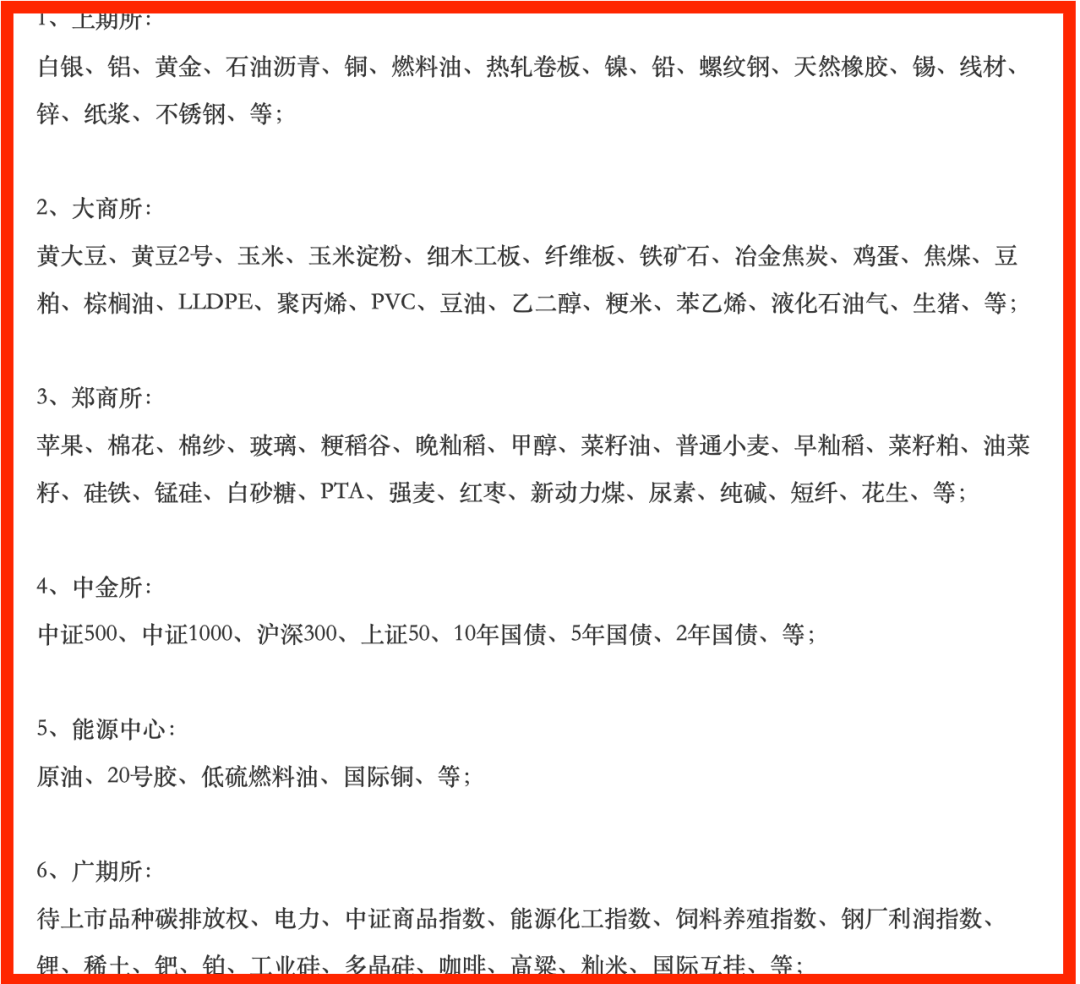 (史上最全)期货入门必备知识