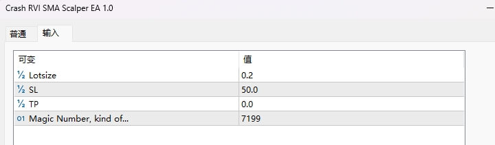 Crash RVI SMA Scalper EA