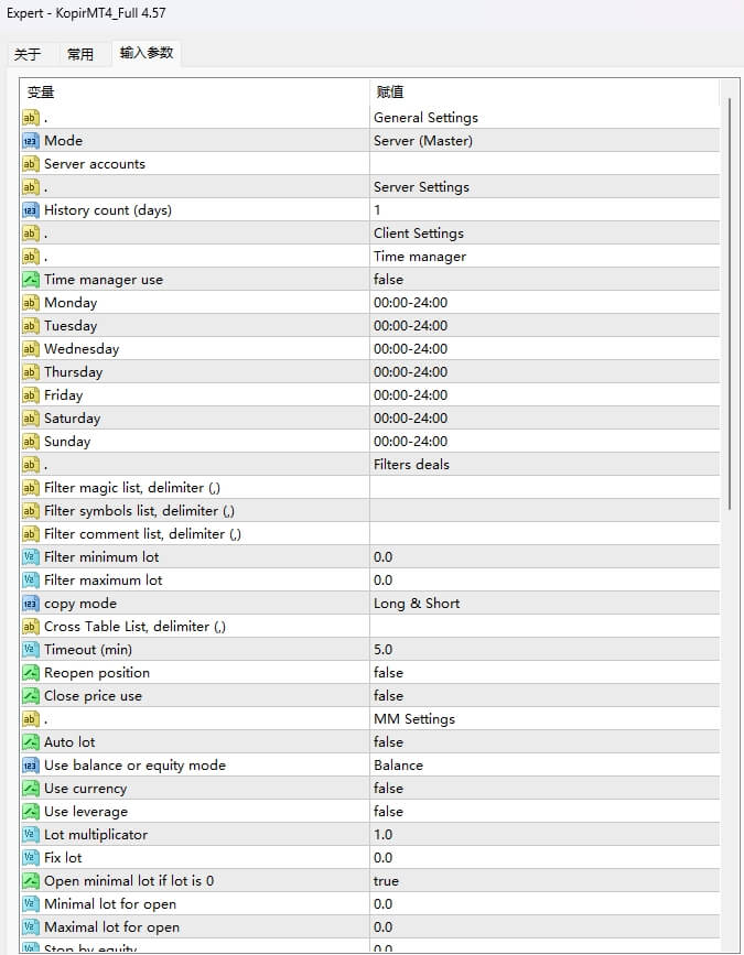 KopirMT4 Copy trades for MT4 V4.57 (fix)