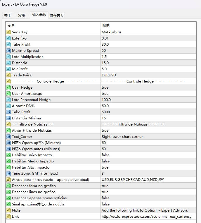EA Ouro Hedge Scalping 3.0