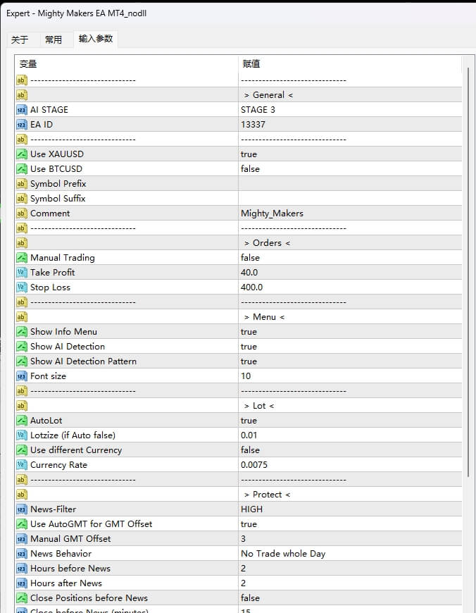 Mighty Makers EA MT4_nodll
