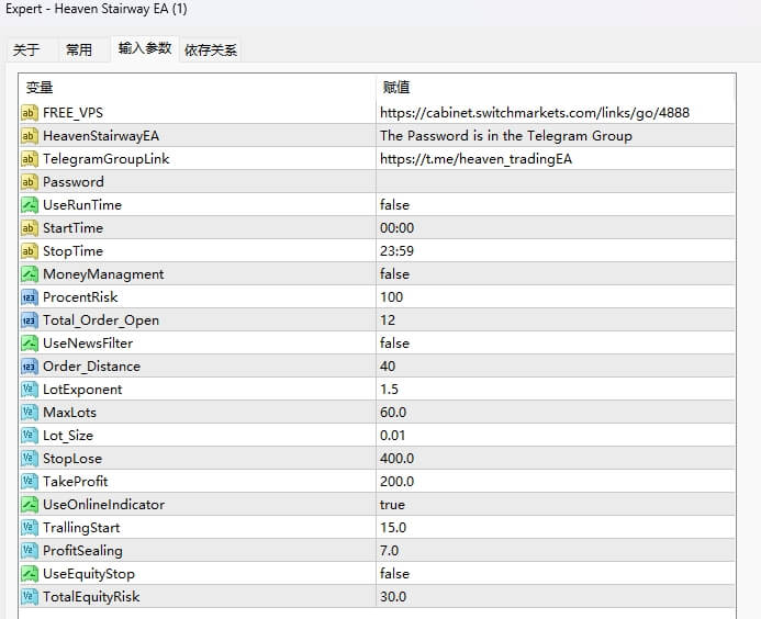 Heaven Stairway EA (Password:Heaven)