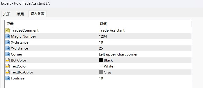 Holo Trade Assistant EA