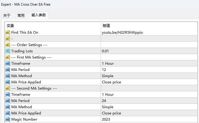 MA Cross Over EA Free