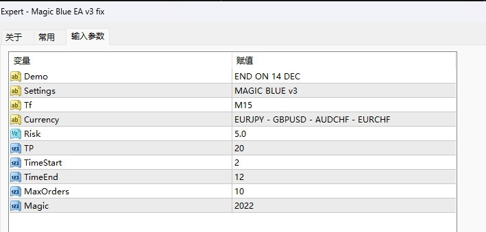 Magic Blue EA v3 fix