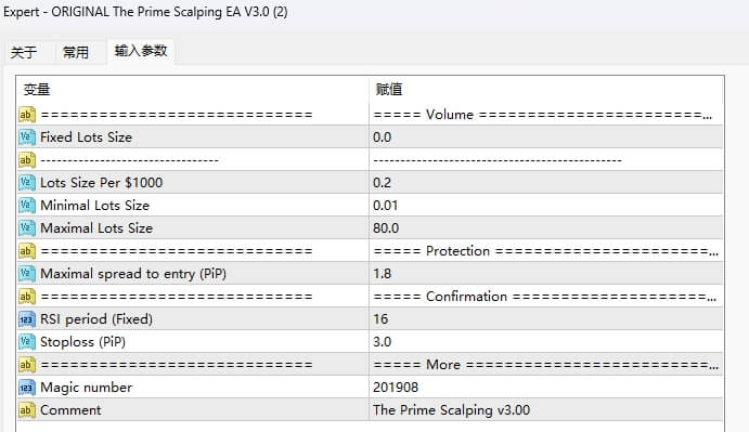 ORIGINAL The Prime Scalping EA V3.0