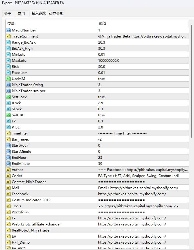 PITBRAKESFX NINJA TRADER EA