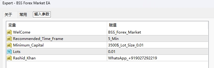BSS Forex Market EA