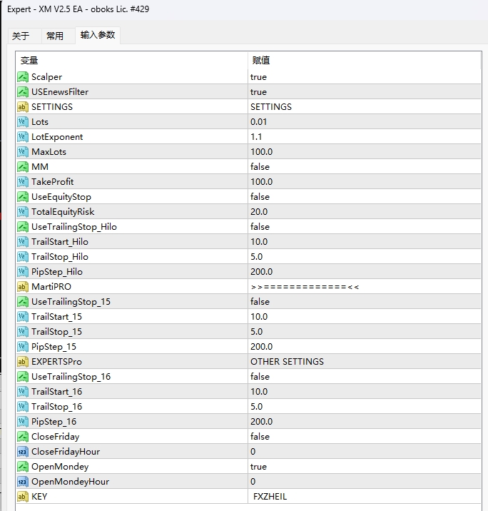 XM V2.5 EA- GlobalPrime GOLD Set.and.EA