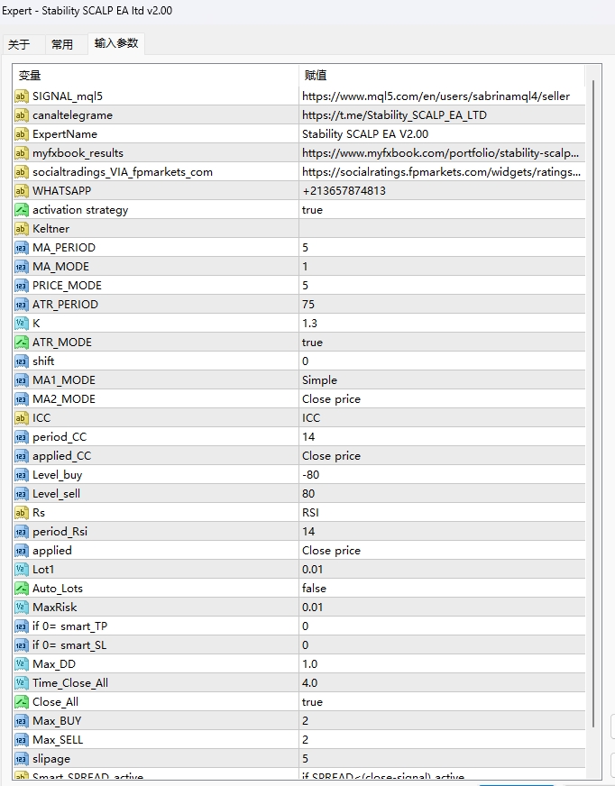 Stability SCALP EA ltd v2.00