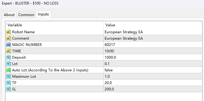 BLUSTER – $100 – NO LOSS