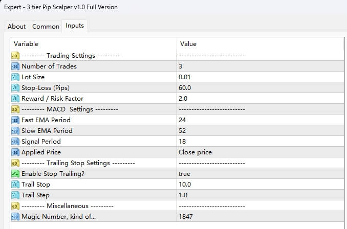 3 tier Pip Scalper v1.0 Full Version