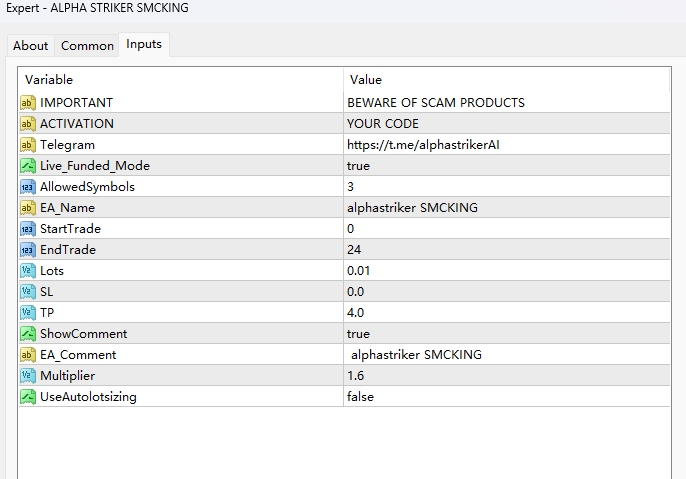 ALPHA STRIKER SMCKING