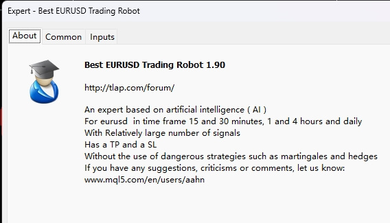 Best EURUSD Trading Robot