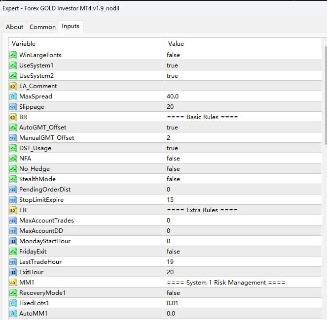 Forex GOLD Investor MT4 v1.9_nodll[XAUUSD]