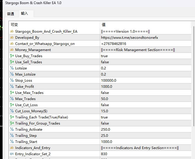 Stargogs Boom & Crash Killer EA