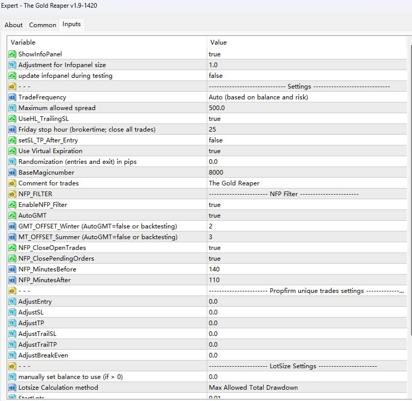 The Gold Reaper v1.9-1420[XAUUSD][Any TF]