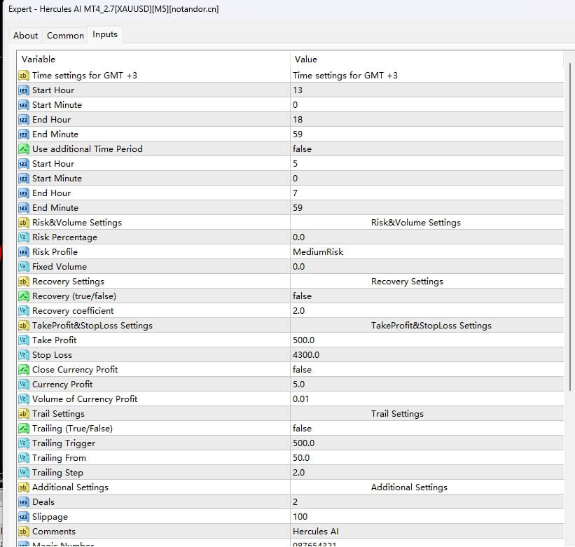 Hercules AI MT4_2.7[XAUUSD][M5]