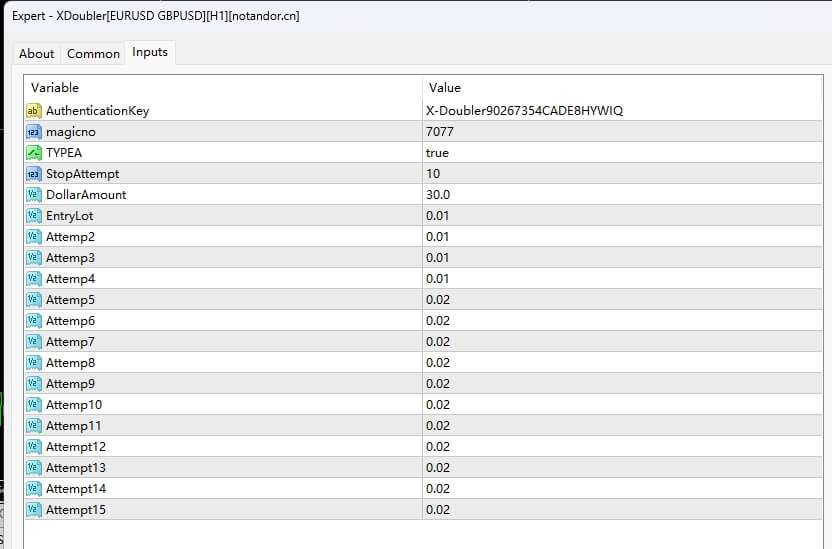 XDoubler[EURUSD GBPUSD][H1]