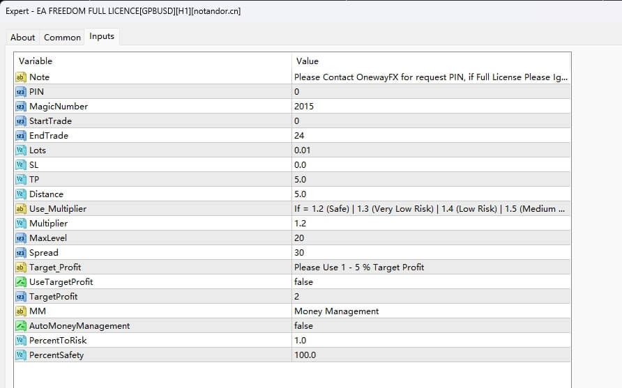 EA FREEDOM FULL LICENCE[GPBUSD][H1]