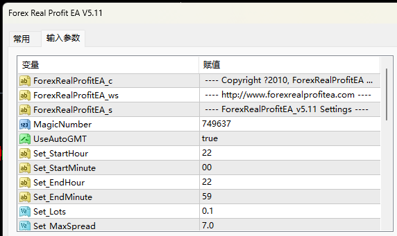 Forex Real Profit EA V5.11